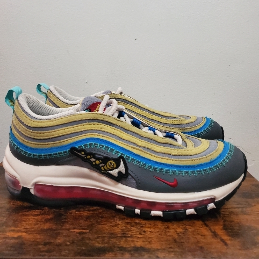 Nike Air Max 97 Air Sprung Iron Grey Size 5.5 Youth - Picture 5 of 13